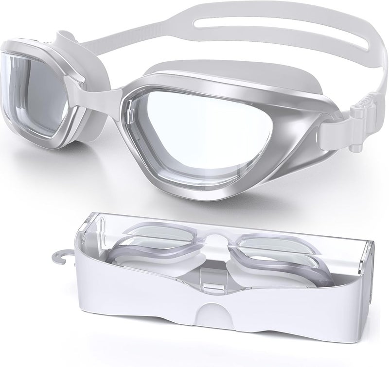 Vegemono Swim Goggles, Unisex Adult Swimming Goggles Anti Fog Anti UV No Leakage Wide View for Men Women Youth - Image 1